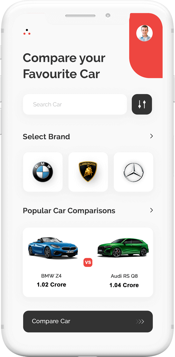 Car comparison mobile app