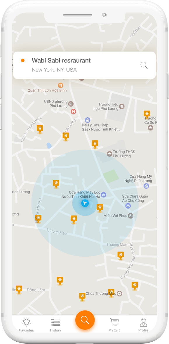 Chef finder food delivery mobile app