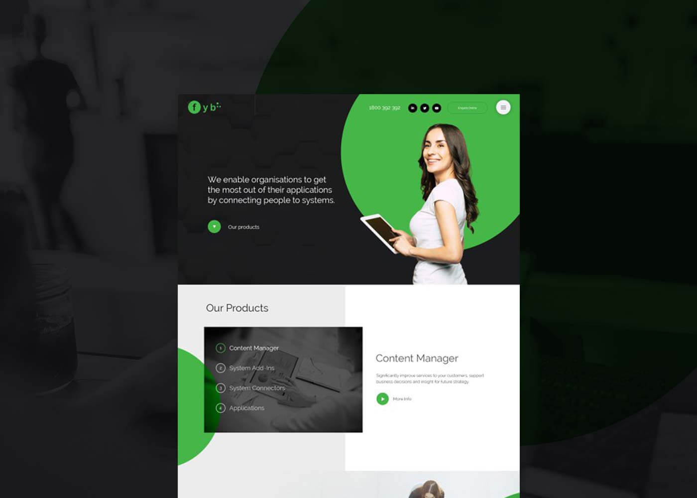 fyb website mockup concept 1