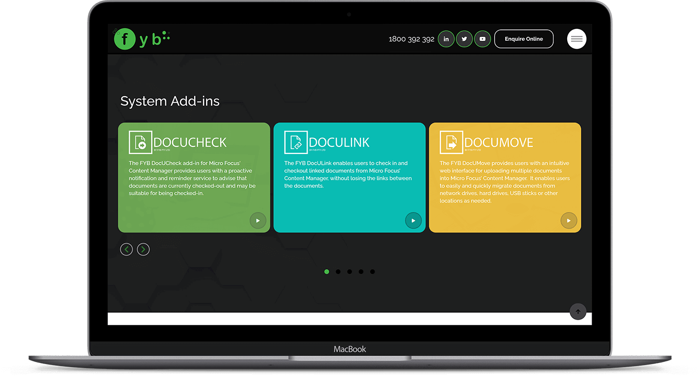 fyb system add ons on website mockup