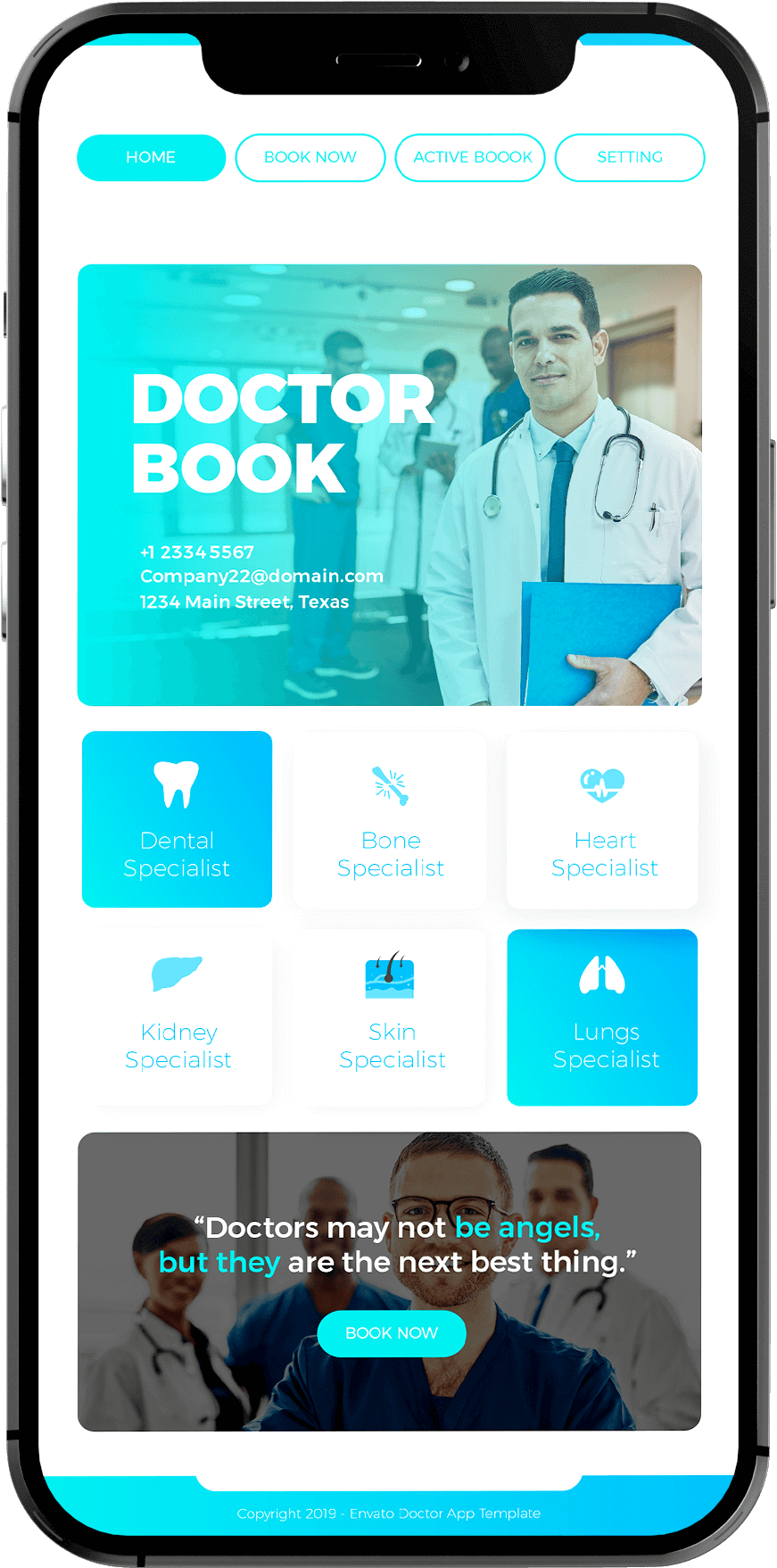 Dental mobile app UI