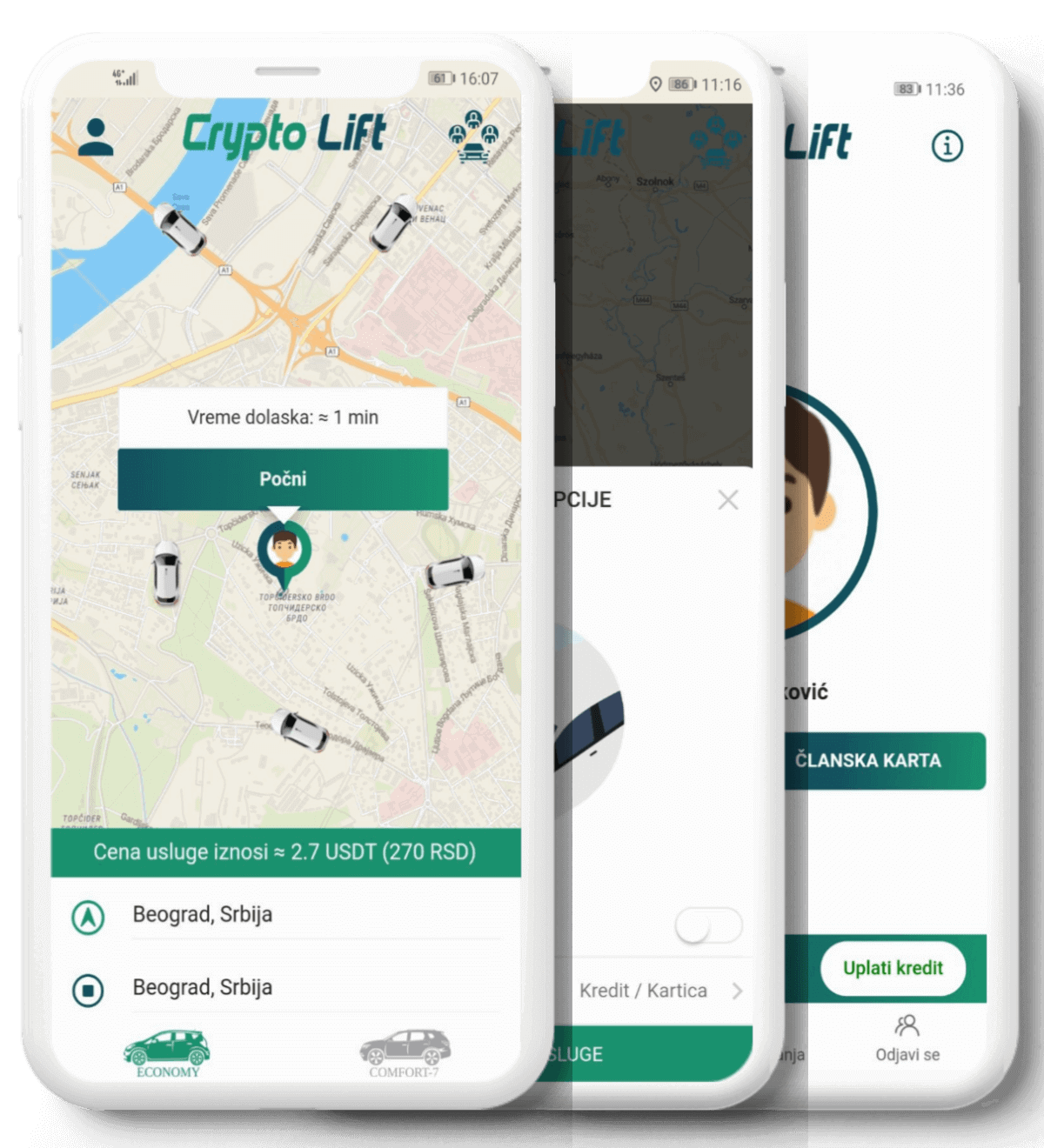 crypto lift mobile screenshots