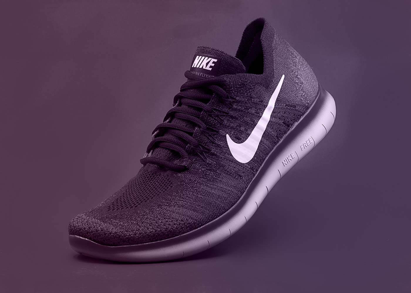 purple nike shoe